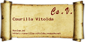 Csurilla Vitolda névjegykártya